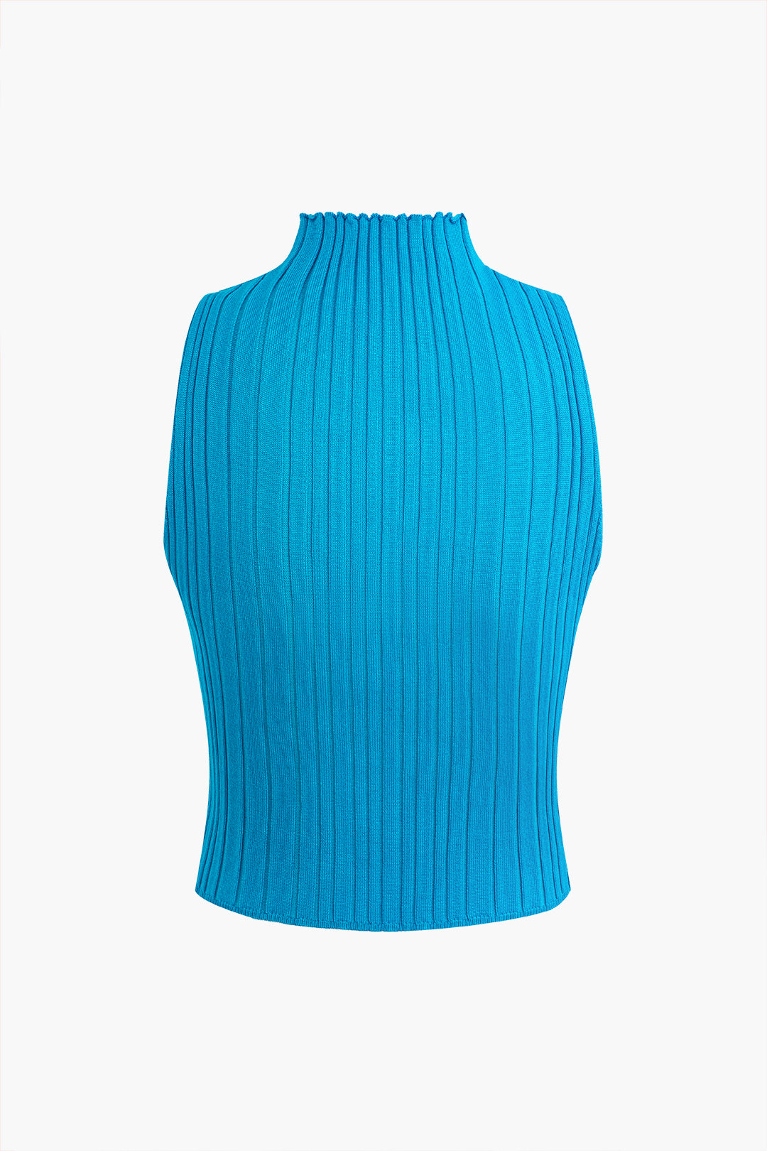 Twist Mock Neck Knit Tank Top