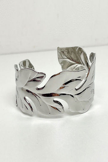 Leaves Decor Cuff Bracelet