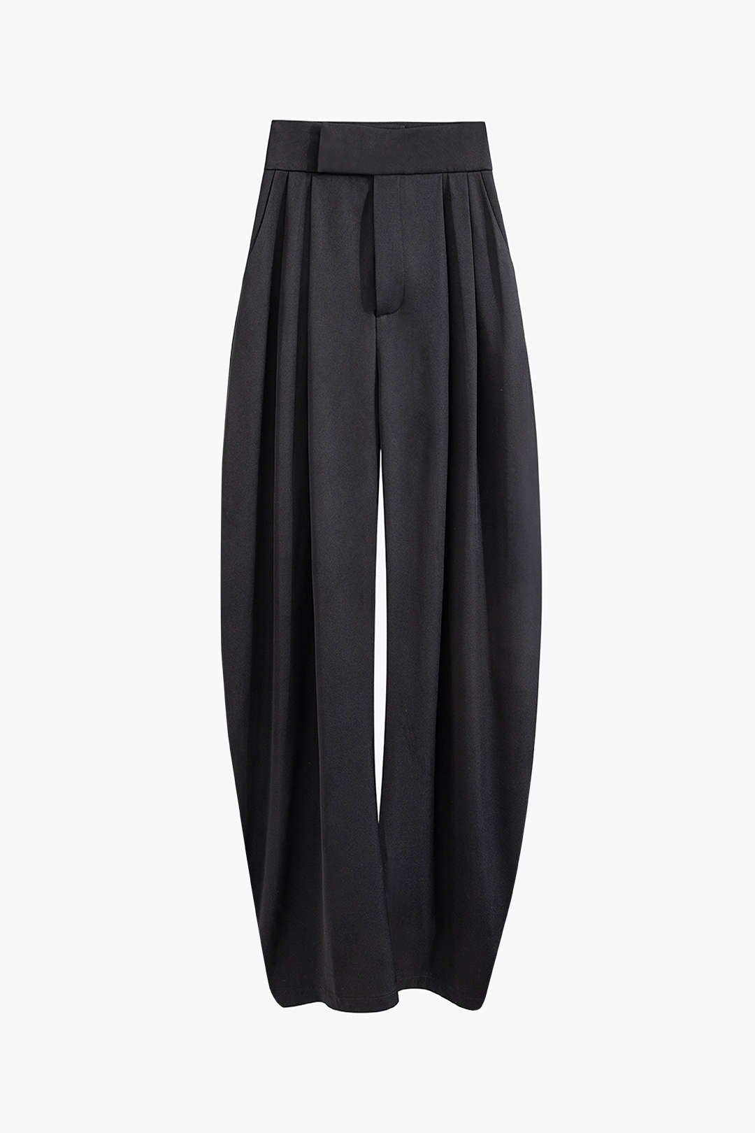 High Waist Pleated Straight Leg Pants