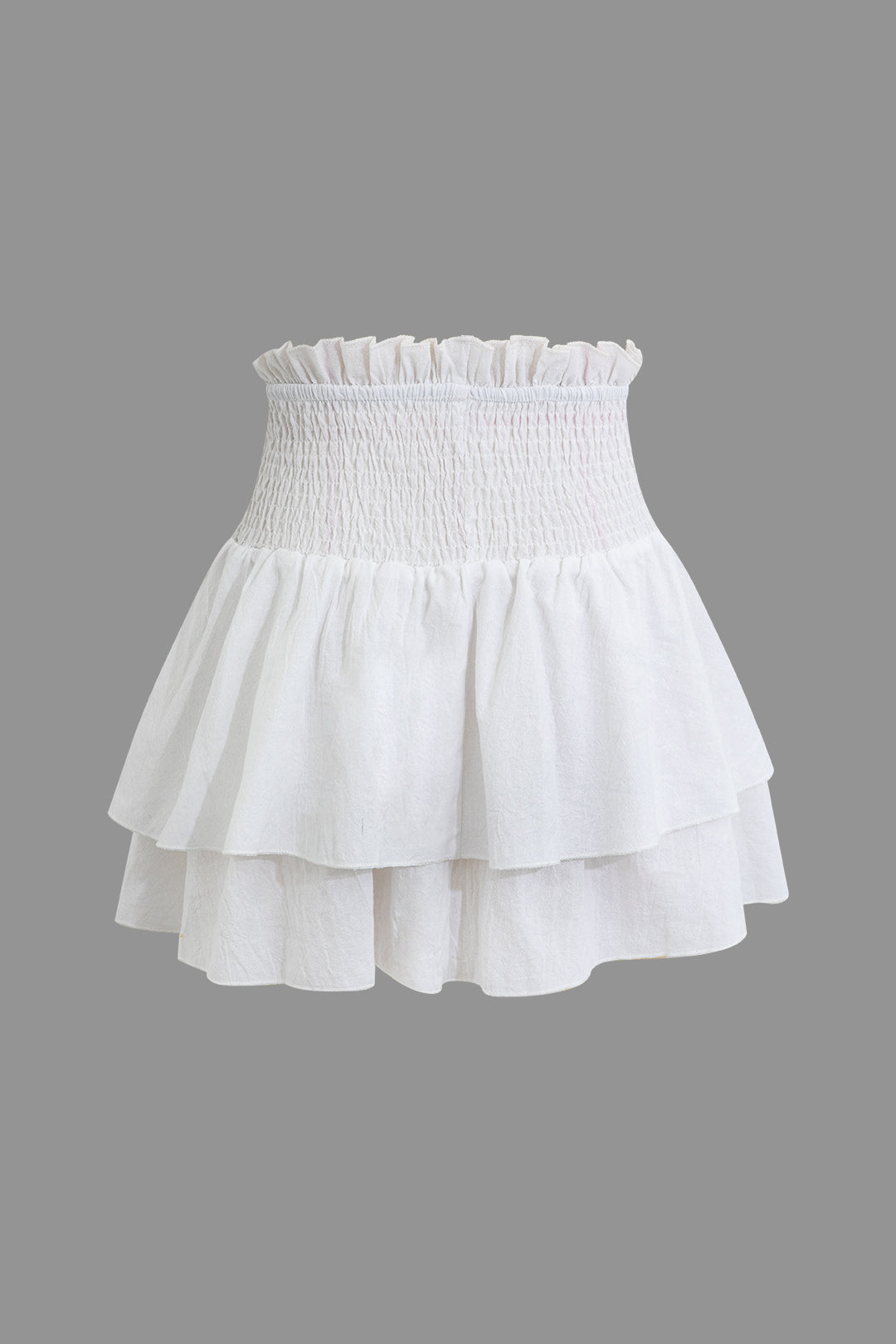 Tiered Ruffle Mini Skirt