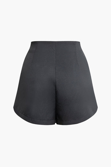 Solid Split Skort