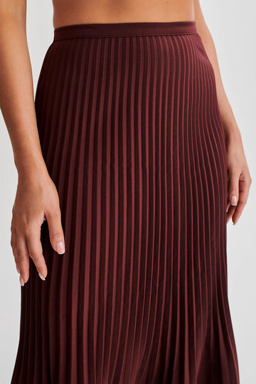 Pleated Midi Skirt