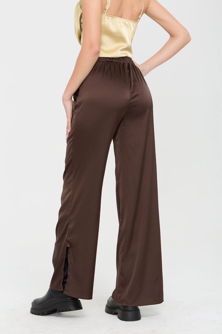 Satin Straight Leg Pants