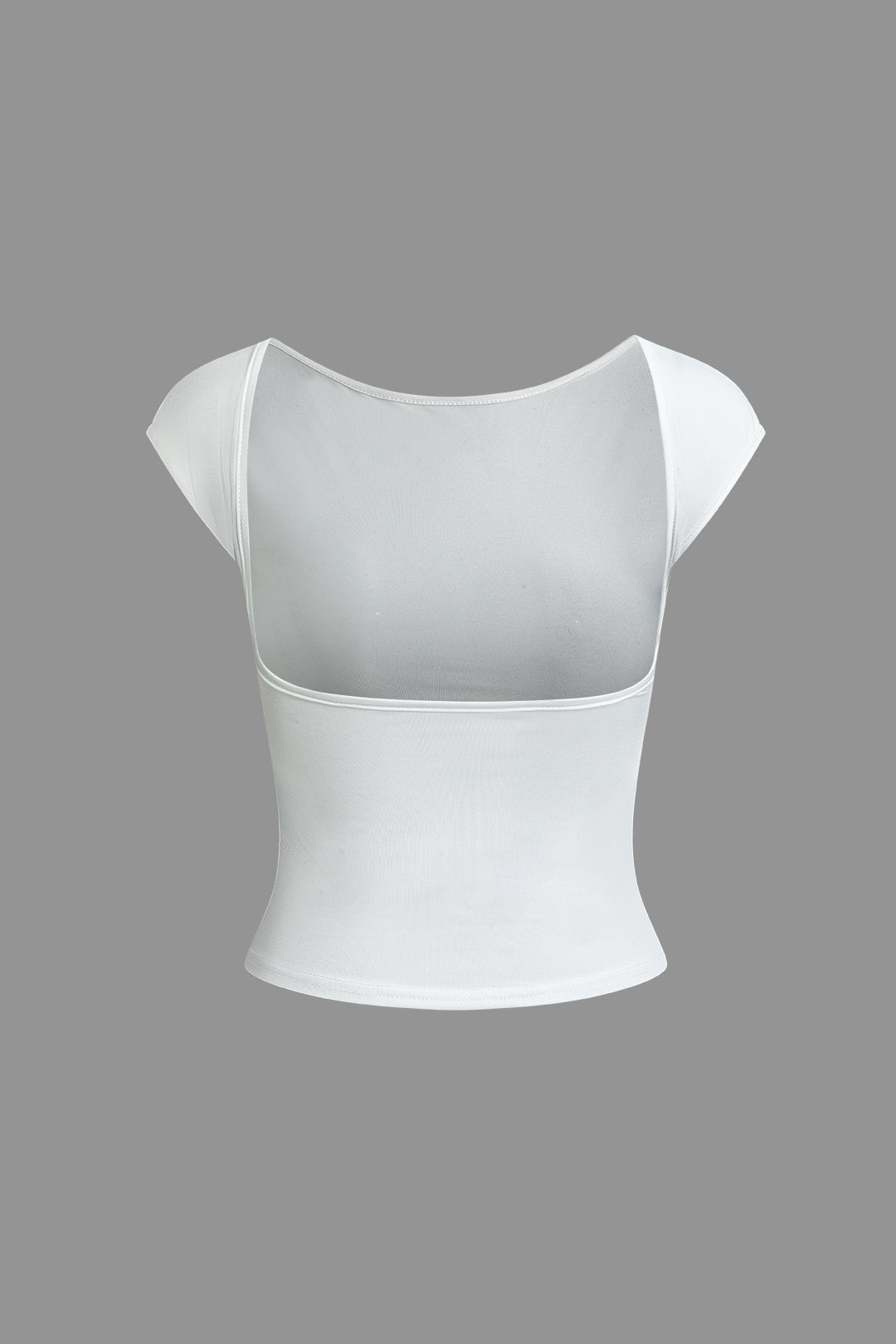 Backless Round Neck T-shirt