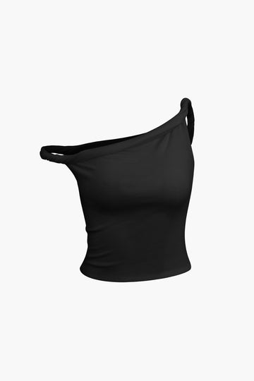 Asymmetrical Twist Sleeveless Top