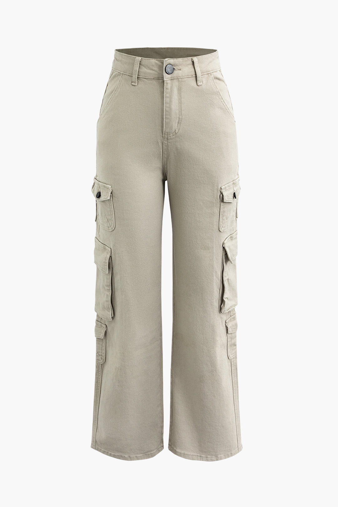 Multi Pocket Straight Leg Cargo Pants