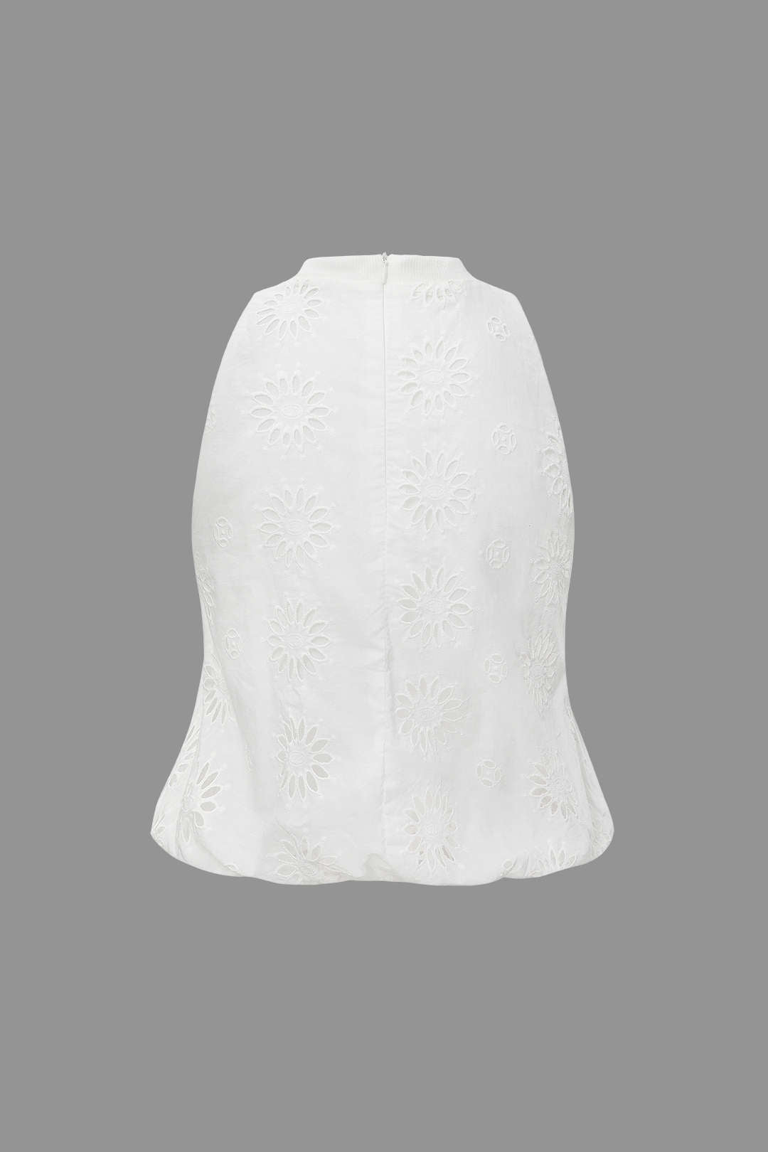 Cutwork Sleeveless Top