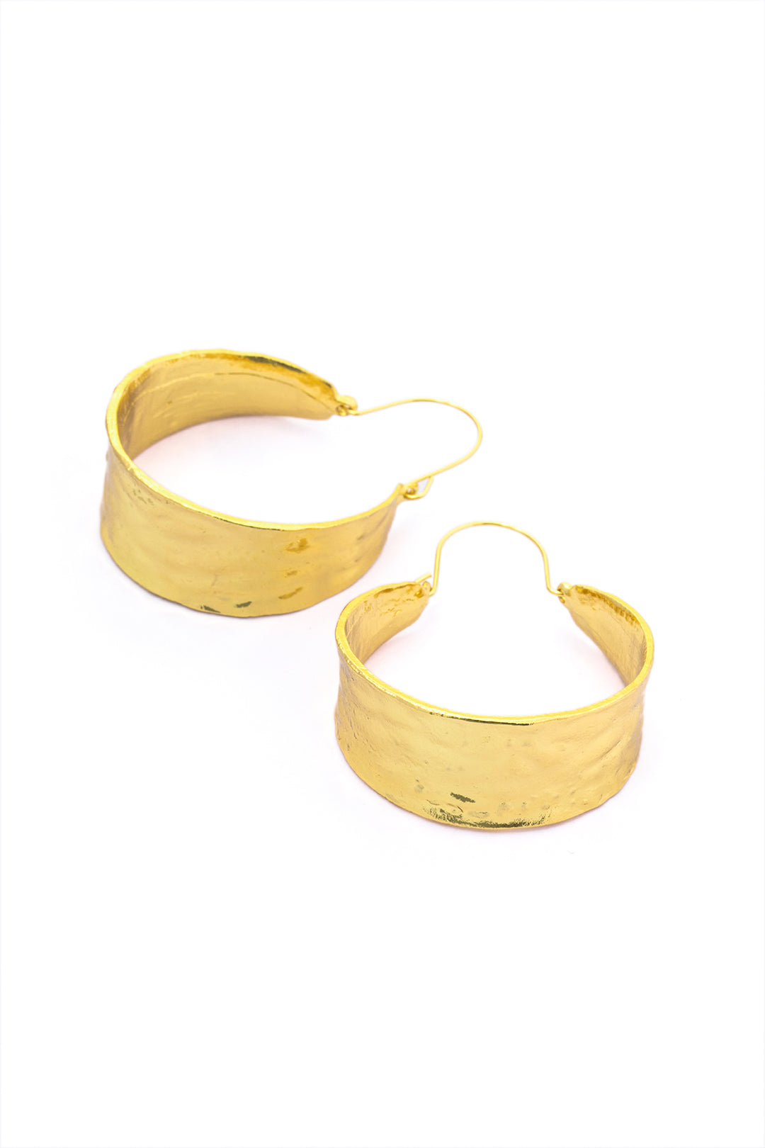 Hammered Hoop Earrings