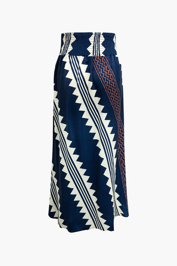 Printed Maxi Skirt