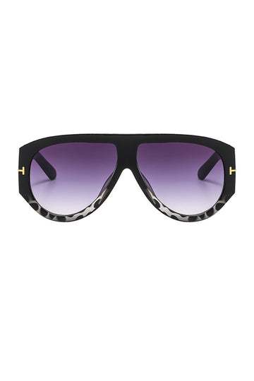 Leopard Print Frame Sunglasses