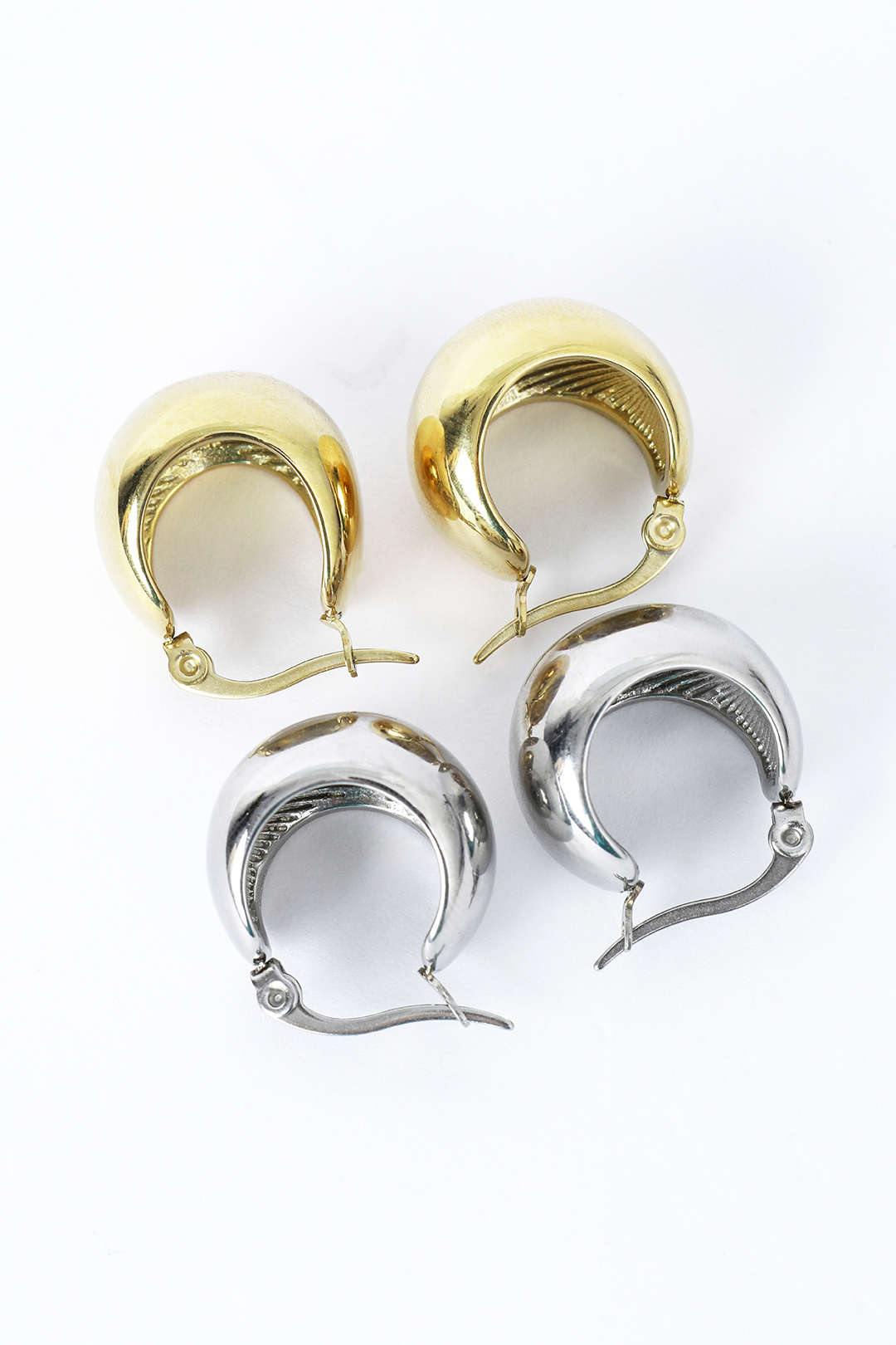 Curved Hoop Earrings