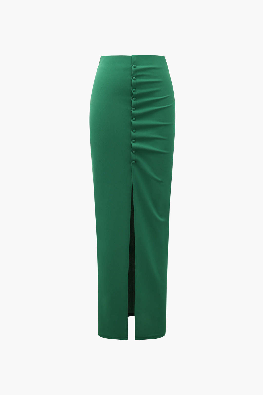 High Waisted Slit Maxi Skirt