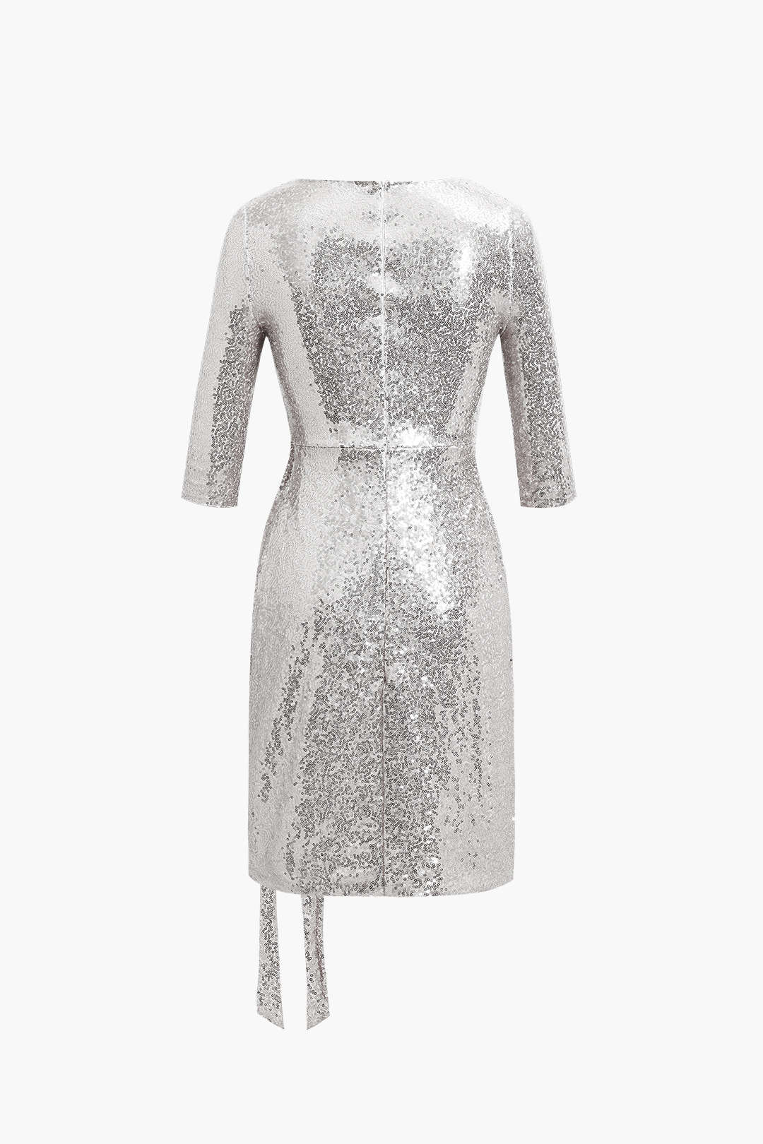 Sequin Pleated Mini Dress