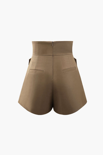 Cross Waist Tailored Shorts